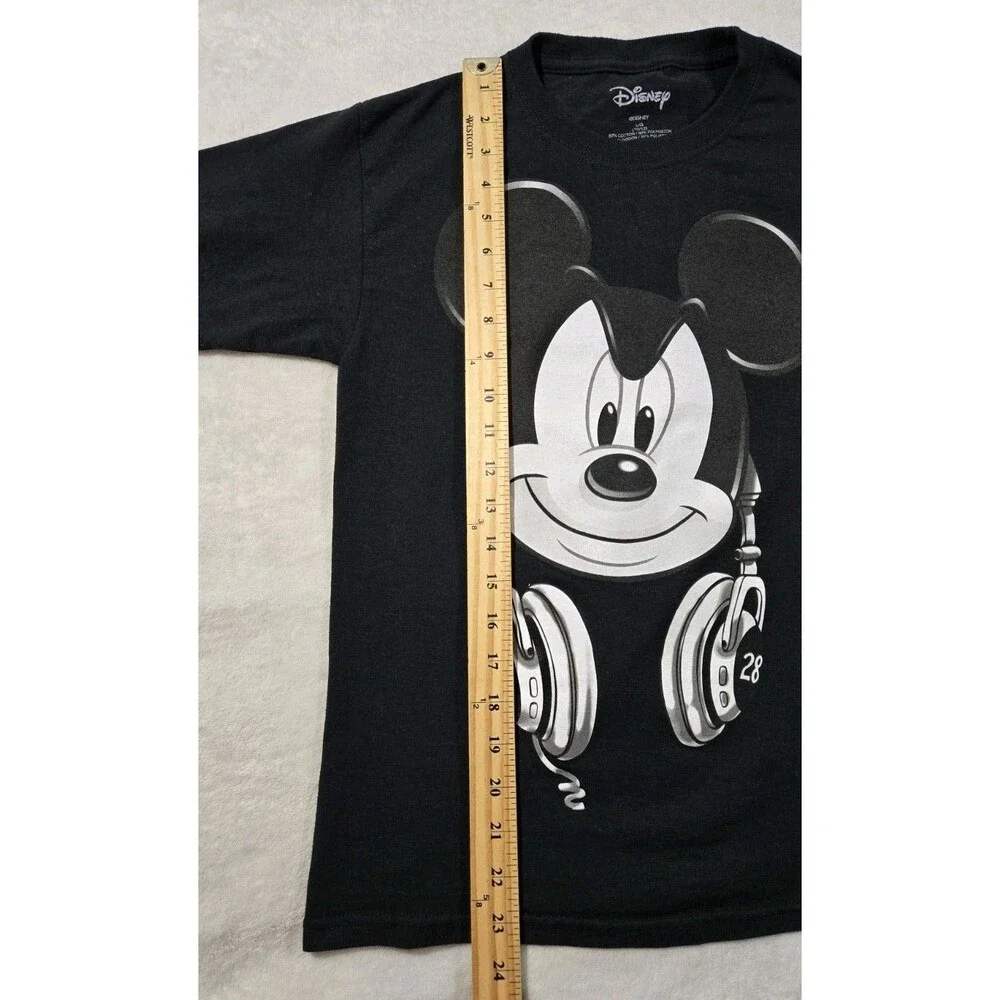 Boys Disney Mickey Mouse Short Sleeve T Shirt Black Large 10/12